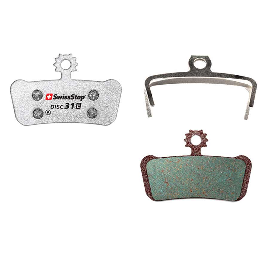 SwissStop, Disc 31 E, Disc brake pads, Shape: SRAM G2 Ultimate, RSC, Guide Ultimate, RSC, RS, R, T, Avid XO Trail, Elixir 9 Trail, Elixir 7 Trail, Organic, Pair