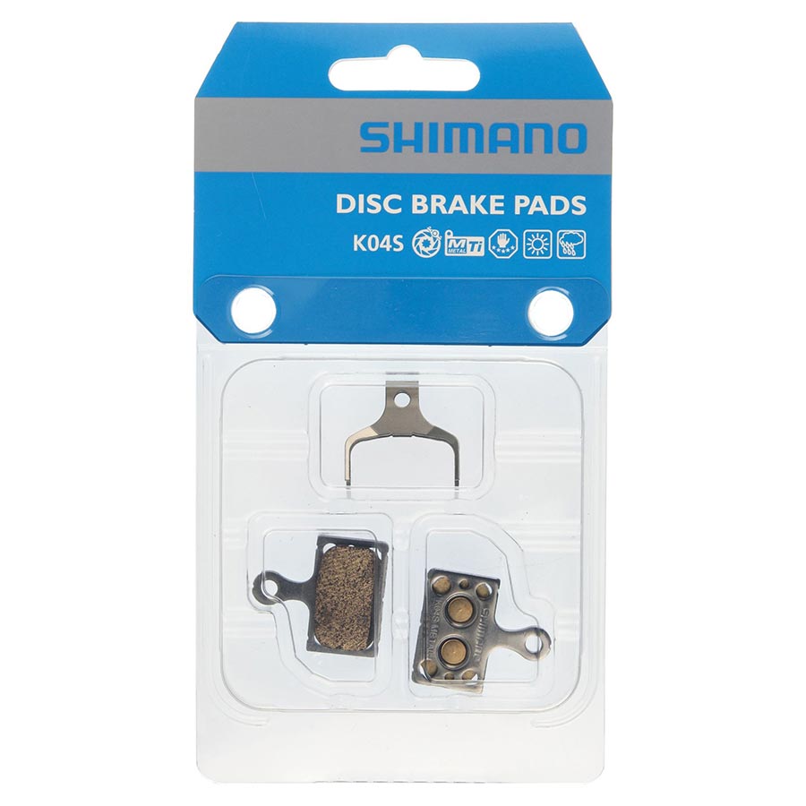 Shimano, K-Type, Disc Brake Pads, Shape: Shimano K-Type/L-Type, Metallic, Pair