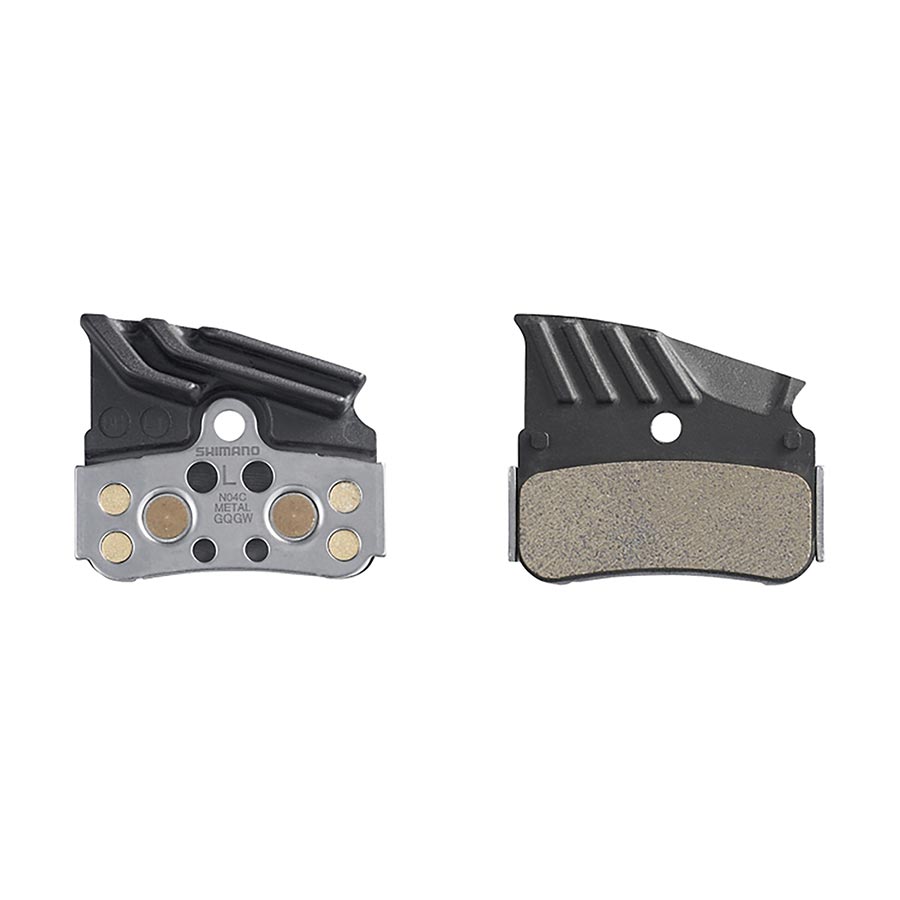Shimano, N-Type, Disc Brake Pads, Shape: Shimano N-Type, Metallic, Pair, N04C-MF, IBPN04CMFA