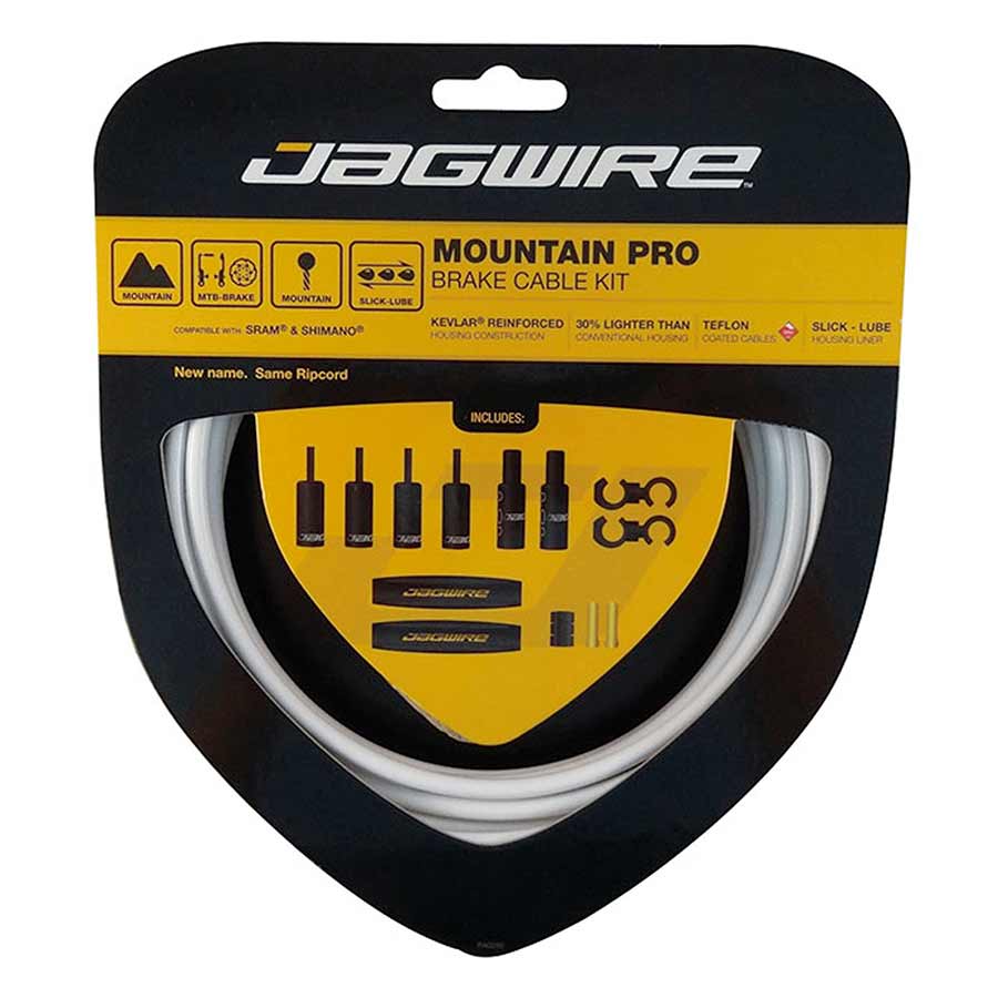 Jagwire, Mountain Pro, Complete brake cable & housing kit, MTB & Road (SRAM/Shimano), Stealth Black (Matte)