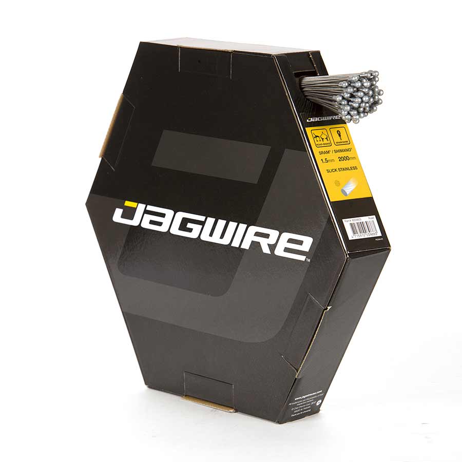 Jagwire, Brake cables, Slick, Road (Campagnolo), Stainless, 1.5mm, 2000mm, Box of 100