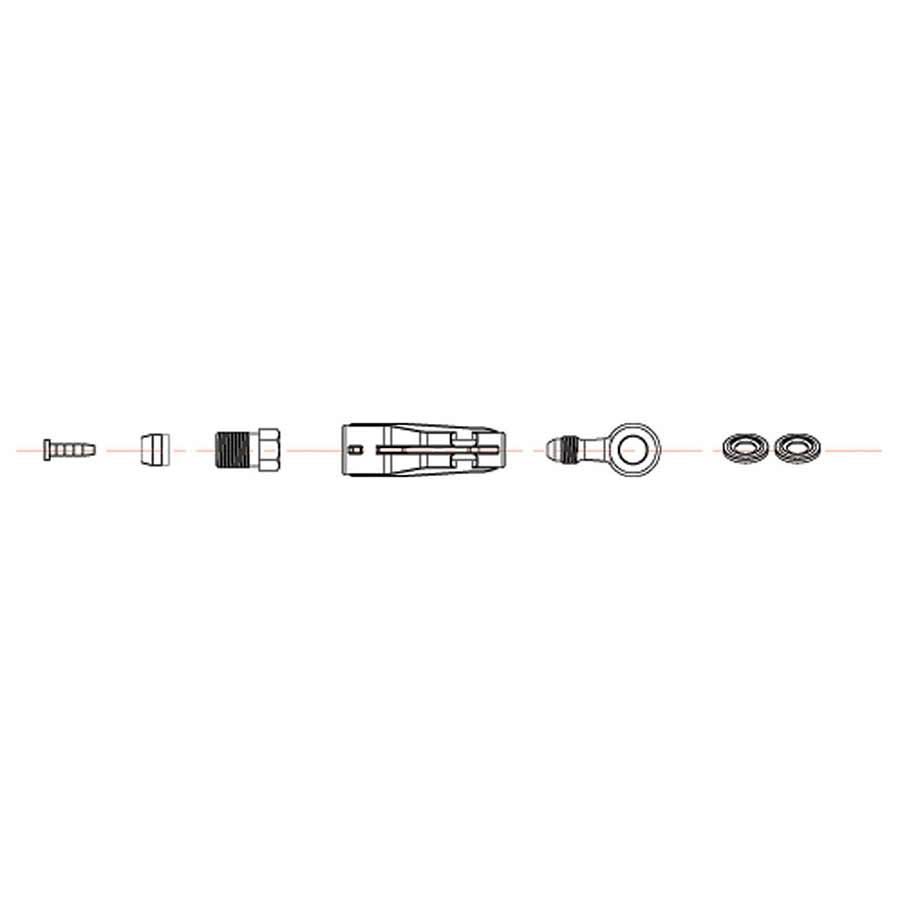 Jagwire, Mountain Pro Quick-Fit, Adapter kit, Shimano XTR M988, M985, XT M785, SLX M675, M666