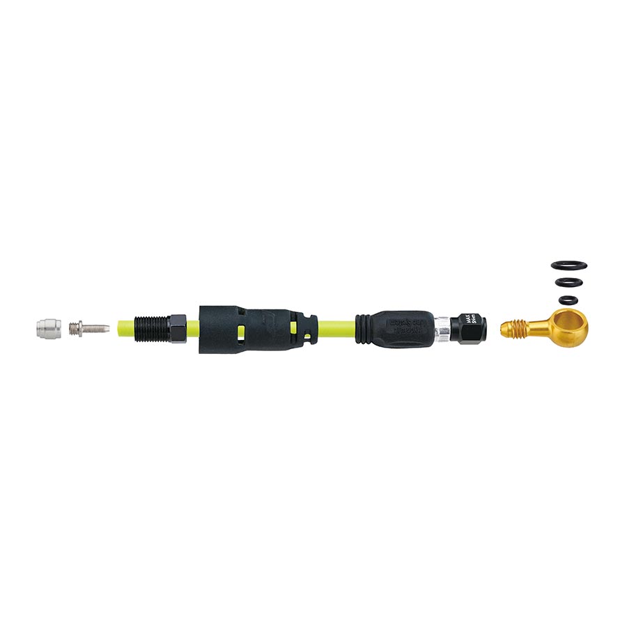 Jagwire, Mountain Pro Quick-Fit Adapters - Compatible w/ SRAM® Level Ultimate (A1), TLM (A1); Code RSC (A1), Code R (B1) Gold, Set