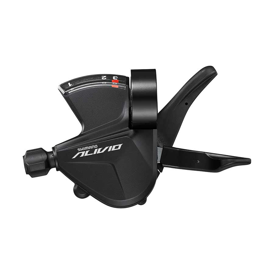SHIFT LEVER, SL-M3100-L, ALIVIO, LEFT, 3-SPEED RAPIDFIRE PLUS 1800MM INNER, W/ OPTICAL GEAR DISPLAY