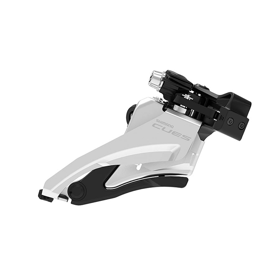 Shimano, CUES FD-U4000-M, Front Derailleur, 2x9/10, Swing: Side, Cable Pull: Front, Mid 28.6/31.8/34.9mm