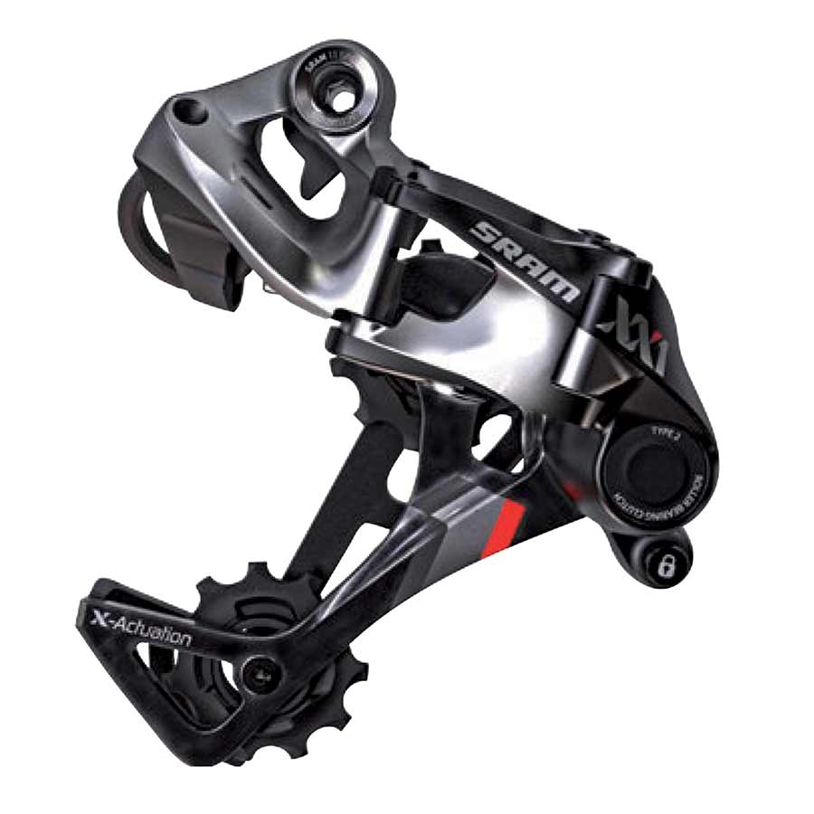 SRAM, XX1 Rear derailleur, 11sp, Type 2.1, Long cage, Black
