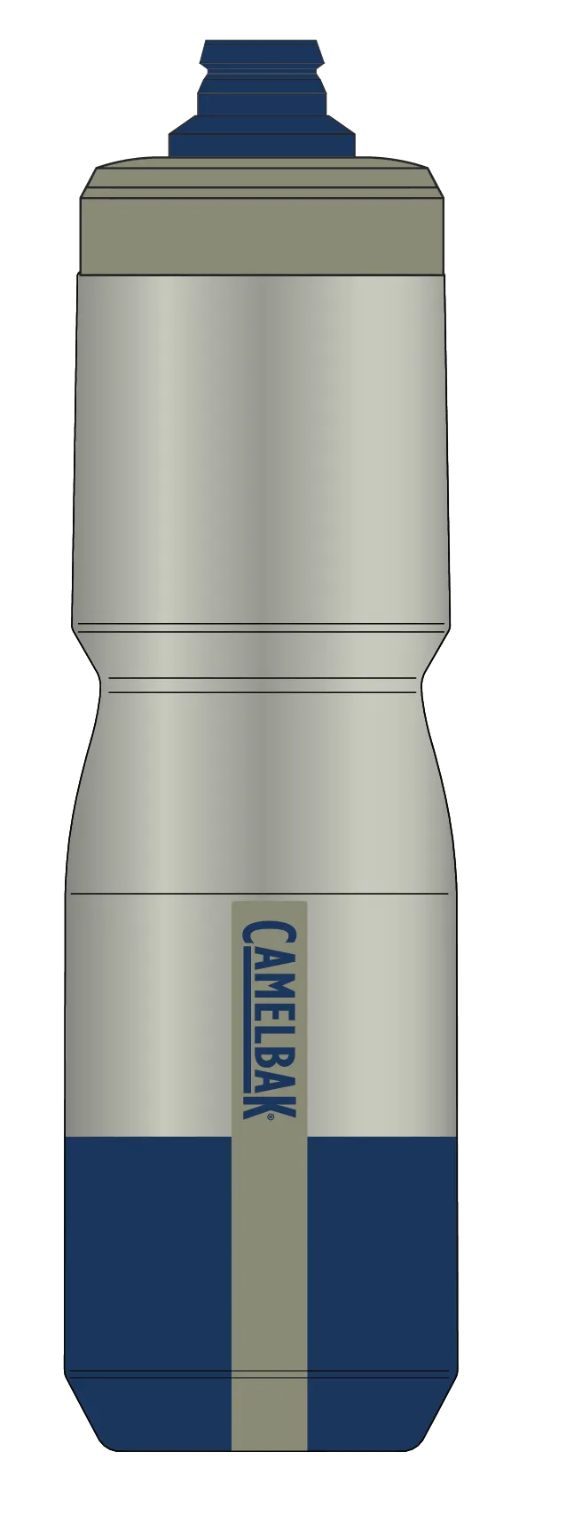 PODIUM INSULATED STEEL 22OZ MERCURY FOG