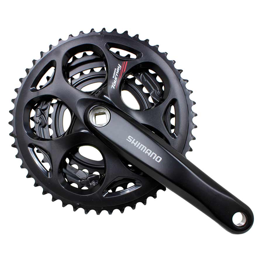 Shimano, FC-A073, Crankset, 7/8 sp., 170mm, 30/39/50T, BCD:Rivets, Square, 45mm, Black