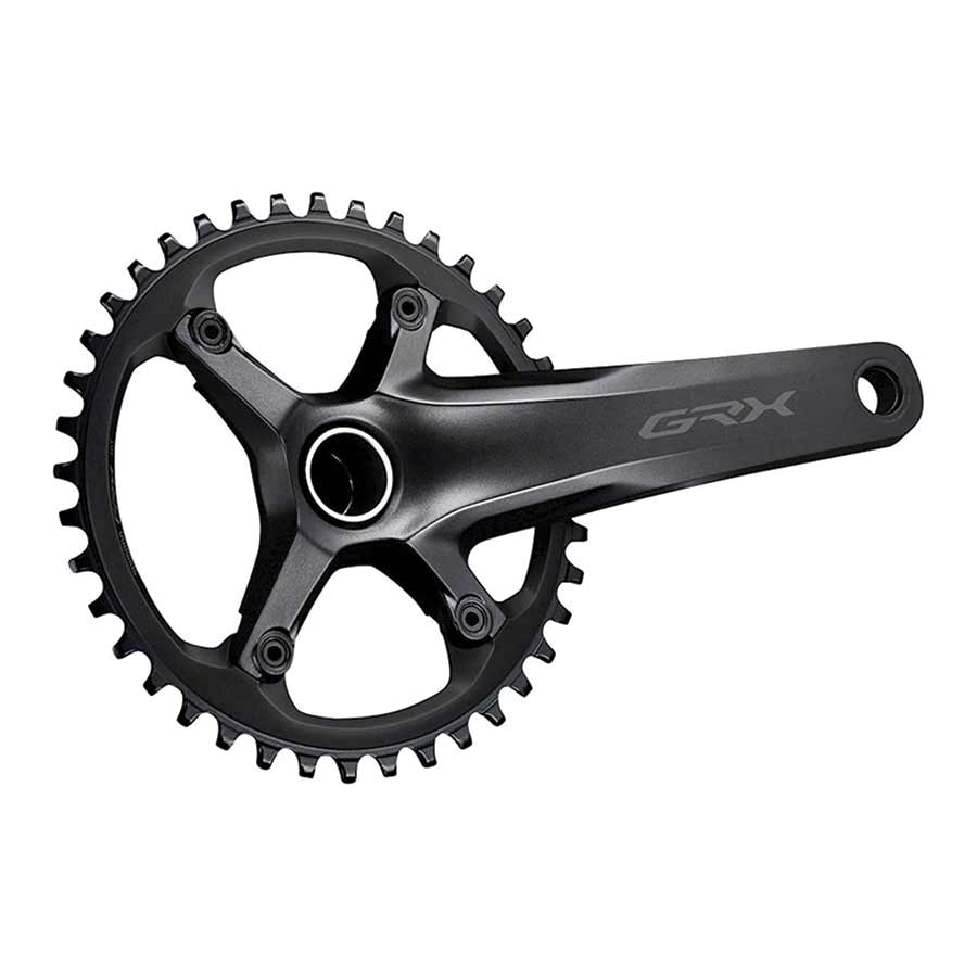 Shimano, GRX FC-RX600-1, Crankset, Speed: 11, Spindle: 24mm, BCD: 110, 40, Hollowtech II, 175mm, Black, Road Disc