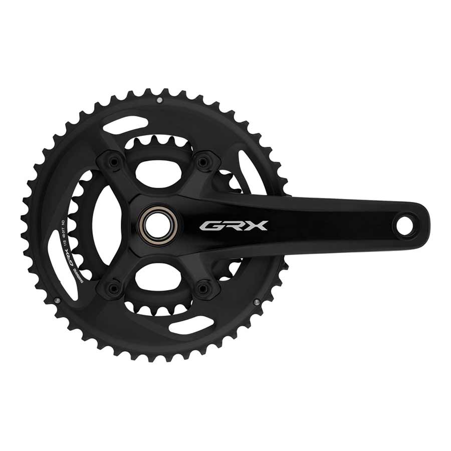 Shimano, GRX FC-RX810-2, Crankset, Speed: 11, Spindle: 24mm, BCD: 80/110, 31/48, Hollowtech II, 175mm, Black, Road Disc