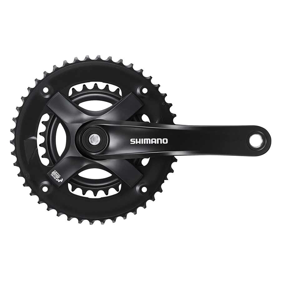 Shimano, Tourney FC-TY501-2, Crankset, Speed: 7/8, BCD: Rivets, 30/46, Square, 175mm, Black, MTB