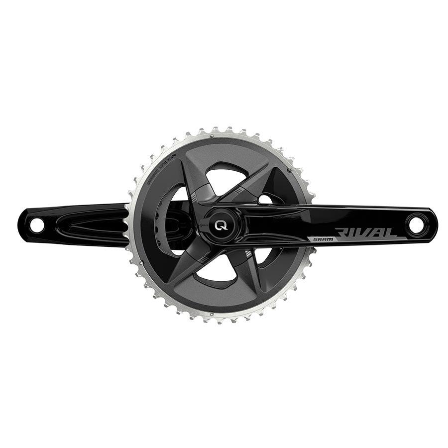 SRAM, Rival D1 Quarq Wide 2x, Power Meter Crankset, Speed: 12, Spindle: 28.99mm, BCD: 94mm, 43/30, DUB, 175mm, Black, Road Disc