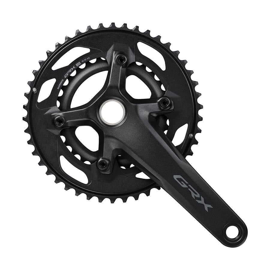 Shimano, GRX FC-RX610-2, Crankset, Speed: 12, Spindle: 24mm, BCD: 80/110, 30/46, 170mm, Black, Road Disc