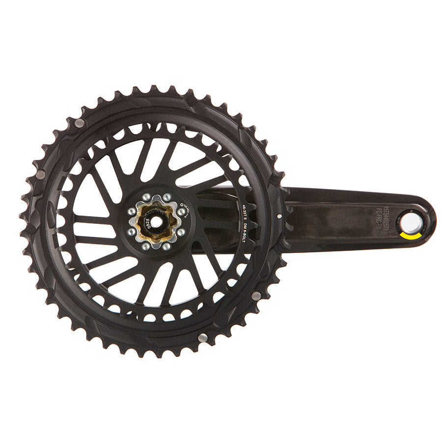 SRAM, Force 2x E1, Crankset, Speed: 12, Spindle: 28.99mm, BCD: Direct Mount SRAM 8 Bolt, 46/33, DUB, 172.5mm, Black, Road