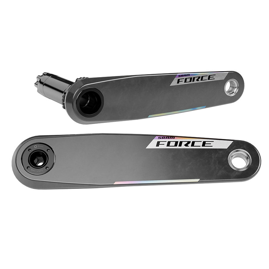 SRAM, Force E1 Crank Arm Assembly, Crank Arm, 165mm, DUB, BCD: Direct Mount SRAM 8 Bolt, Black