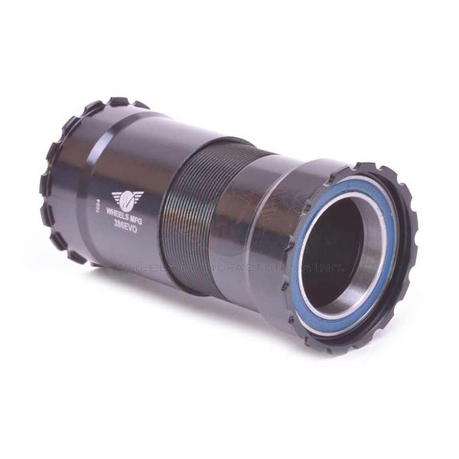Wheels Manufacturing, Bottom bracket, 386EVO Threaded, For 30mm spindle, Steel Bearings