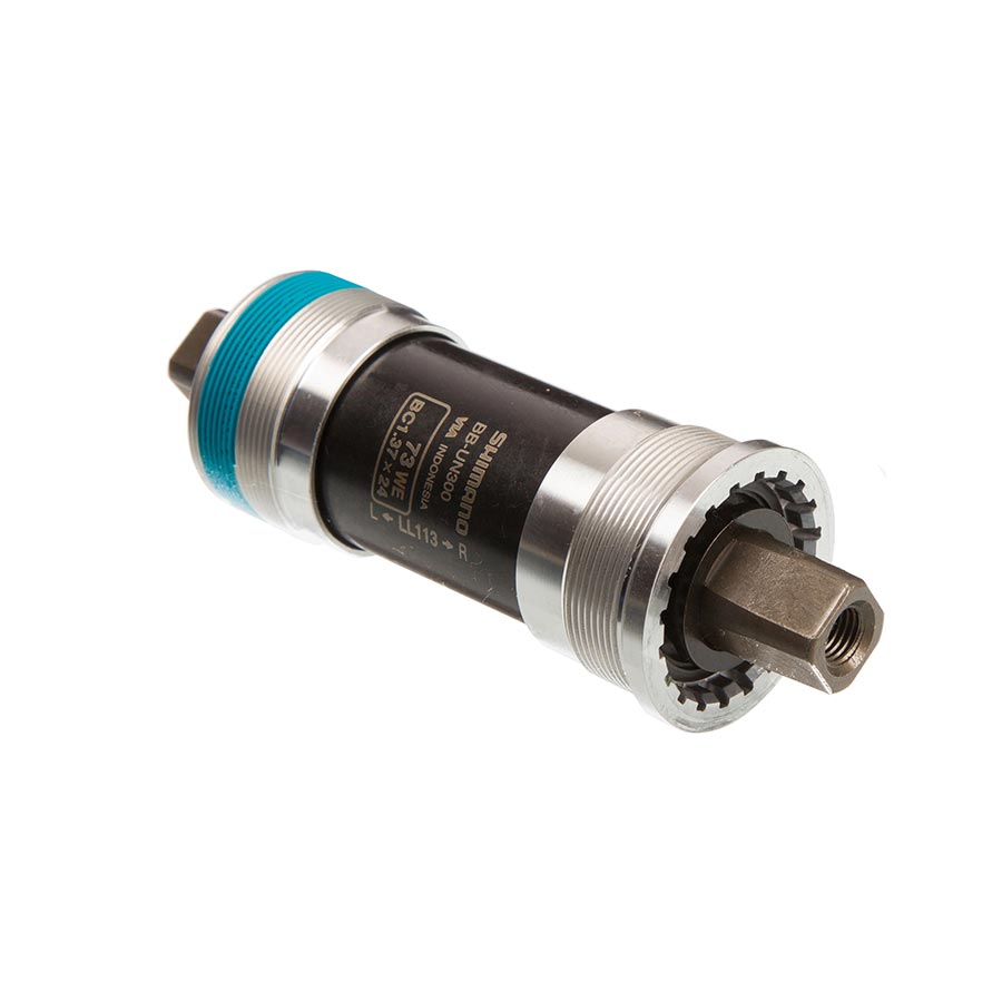 Shimano, BB-UN300 LL113, Square Taper BB, British, 73mm, : 113mm, Silver