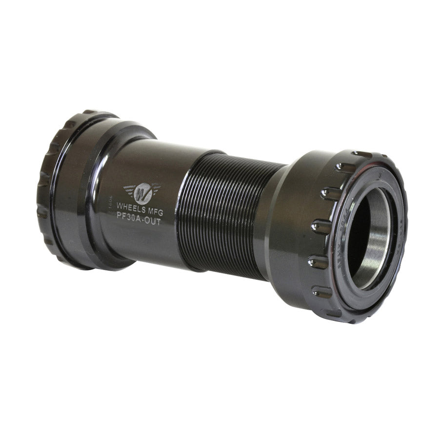Wheels Manufacturing Bottom Bracket, PF30A (Cannondale) to Outboard for 30mm Cranks, Black