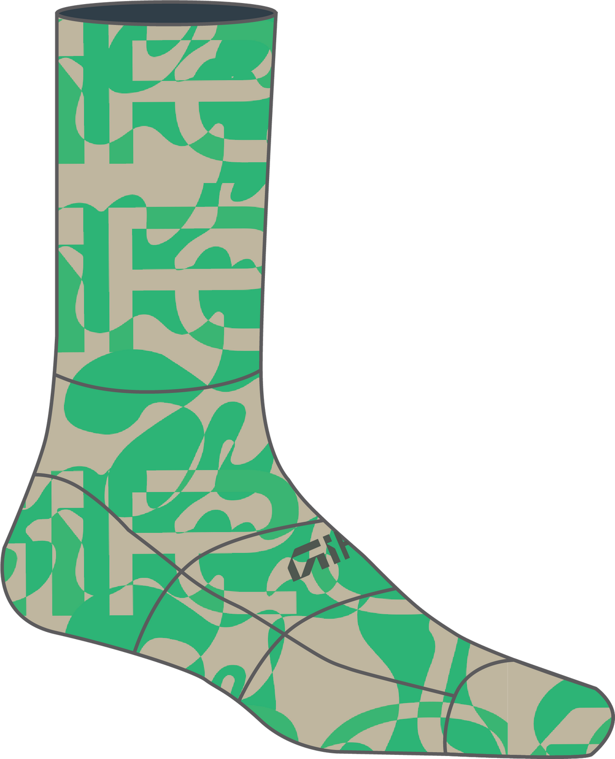 Comp Racer High Rise GREEN RUSH M