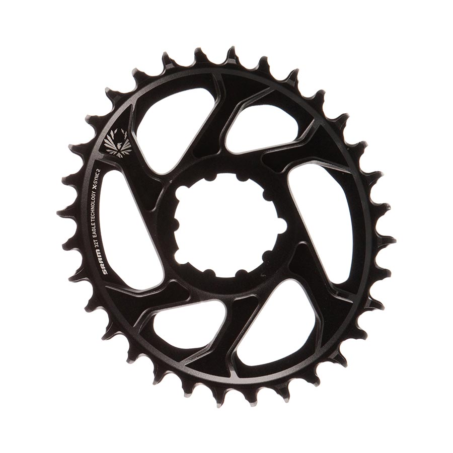 SRAM, X-Sync 2 Oval, 32T Chainring, 11/12sp, BCD: Direct Mount, Aluminum, Black, 3mm offset
