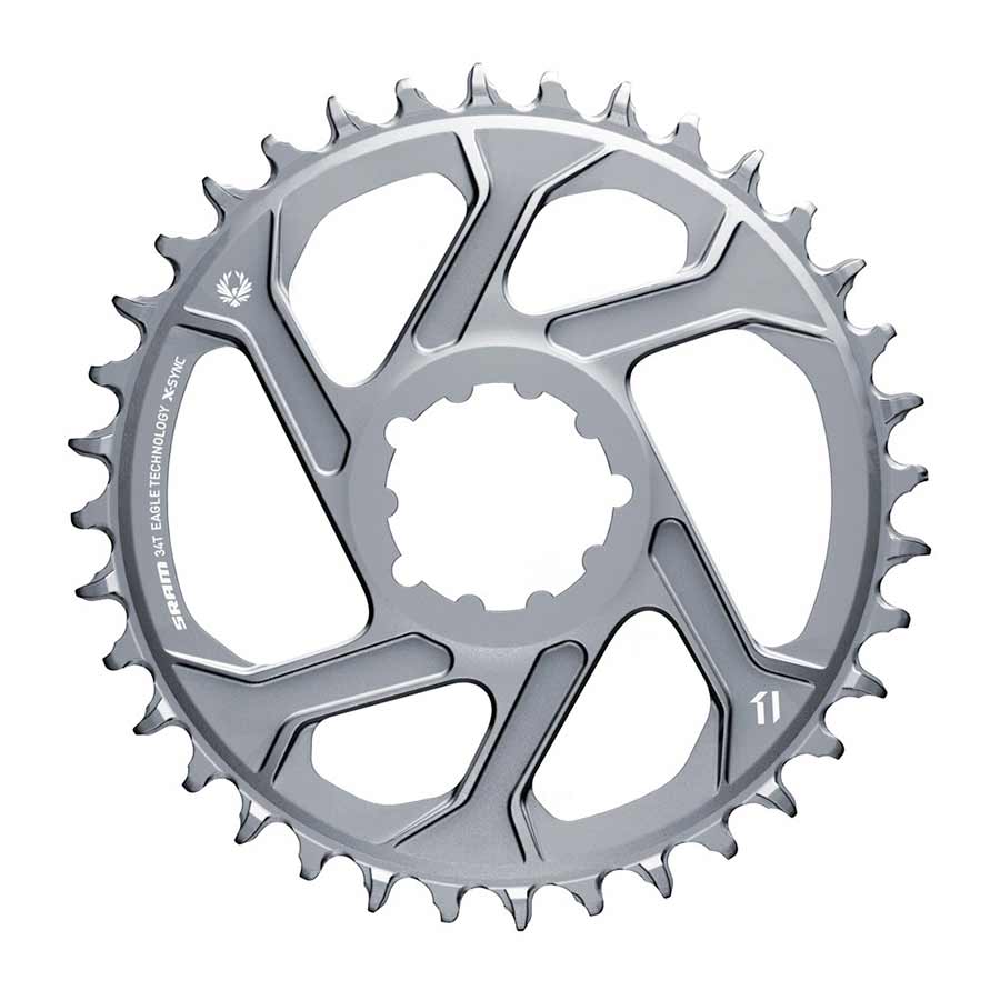 SRAM, X-SYNC 2 X01 Eagle Polar Grey, Chainring, Teeth: 30, Speed: 12, BCD: Direct Mount, Single, Alloy, Offset 3mm, Grey