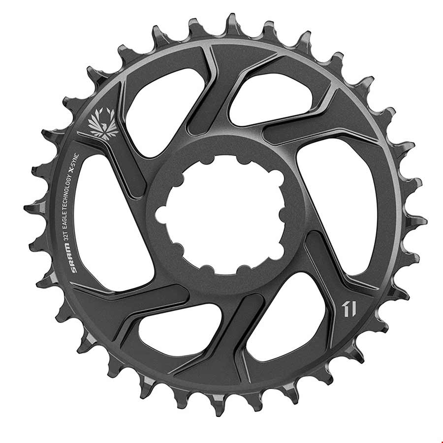 SRAM, X-SYNC 2 SL XX1 Eagle Lunar Grey 6mm, Chainring, Teeth: 32, Speed: 12, BCD: Direct Mount, Single, Alloy, Grey
