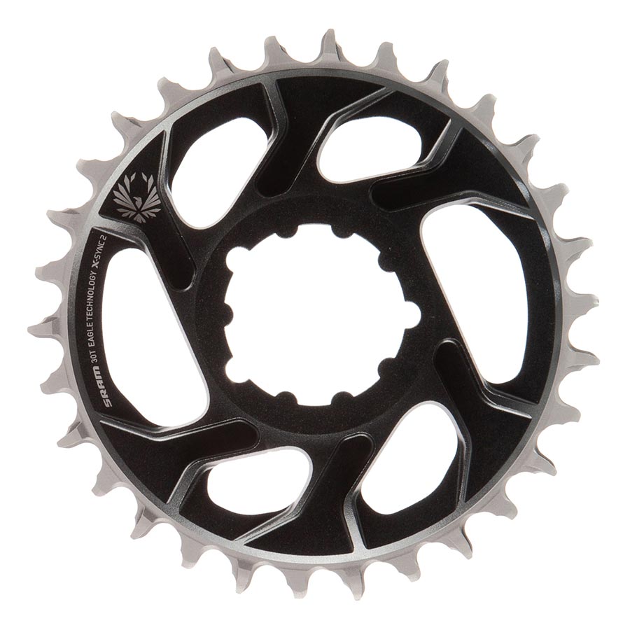 SRAM, Eagle, Chainring, Teeth: 30, Speed: 11/12, BCD: Direct Mount, Aluminum, Grey, 6mm
