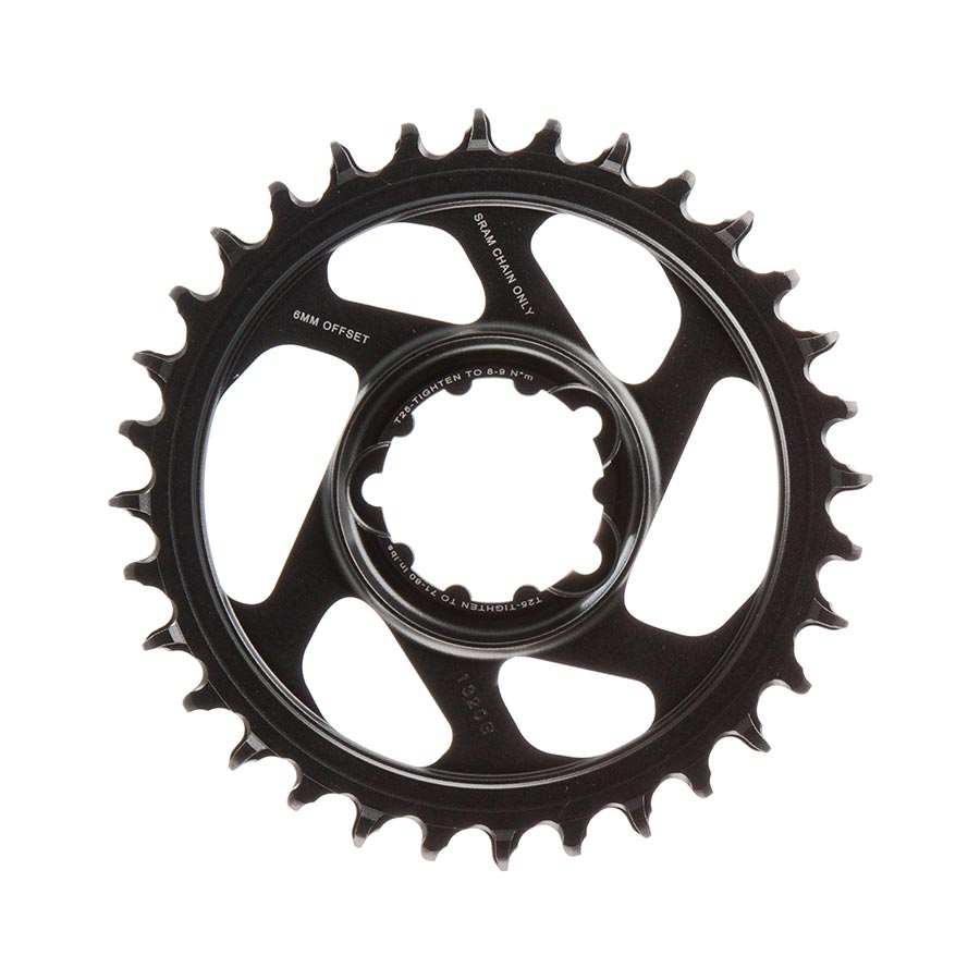 SRAM, Eagle, Chainring, Teeth: 32, Speed: 11/12, BCD: Direct Mount, Aluminum, Lunar/Polar Grey, 6mm