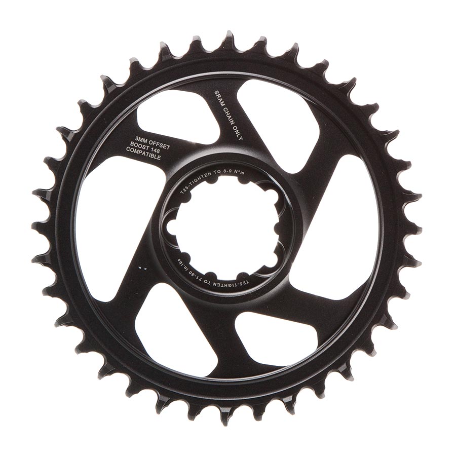 SRAM, Eagle, Chainring, Teeth: 36, Speed: 11/12, BCD: Direct Mount, Aluminum, Lunar/Polar Grey, 3mm