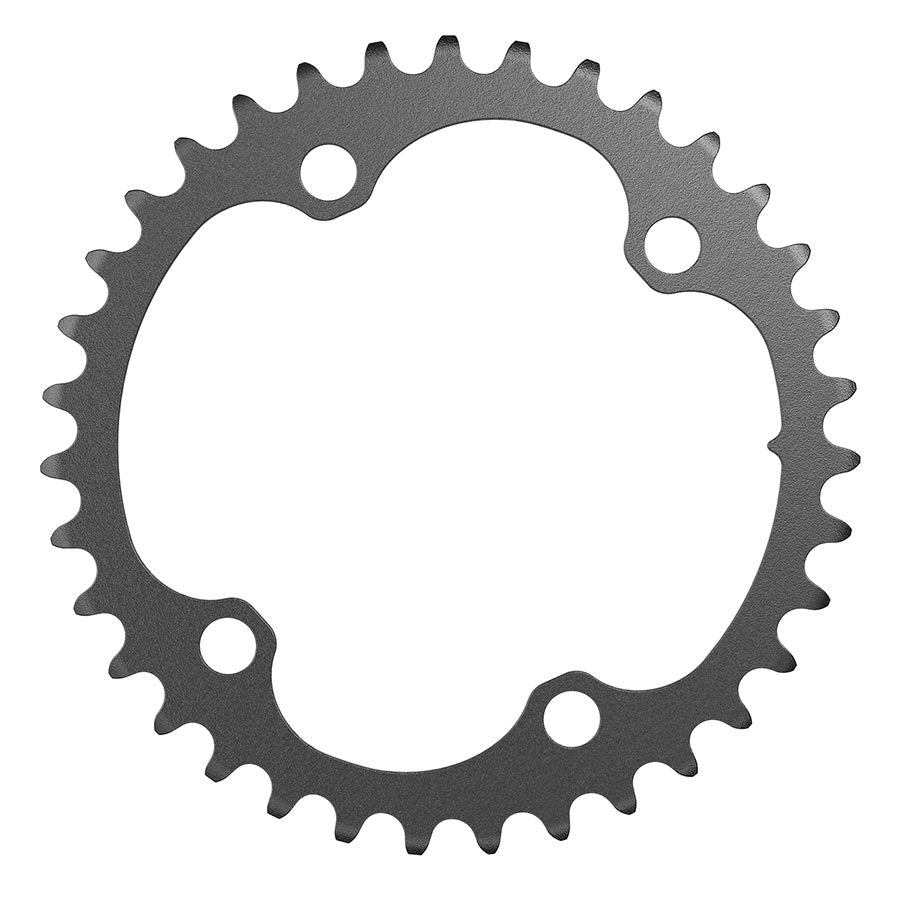 SRAM, Rival D1 2x 107mm, Chainring, Teeth: 35, Speed: 12, BCD: 107mm, Bolts: 4, Aluminum, Black