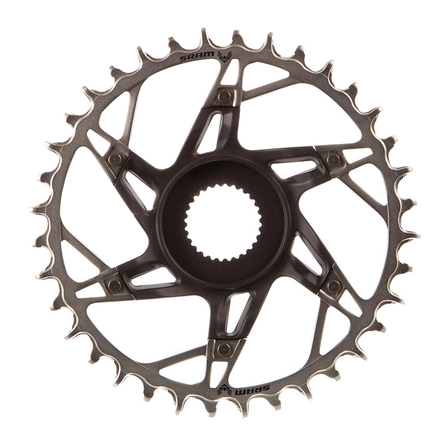 SRAM, XX Eagle T-Type DM E-MTB Bosch, Chainring, Teeth: 36, Speed: 12, BCD: Direct Mount, Aluminum/Steel, Black