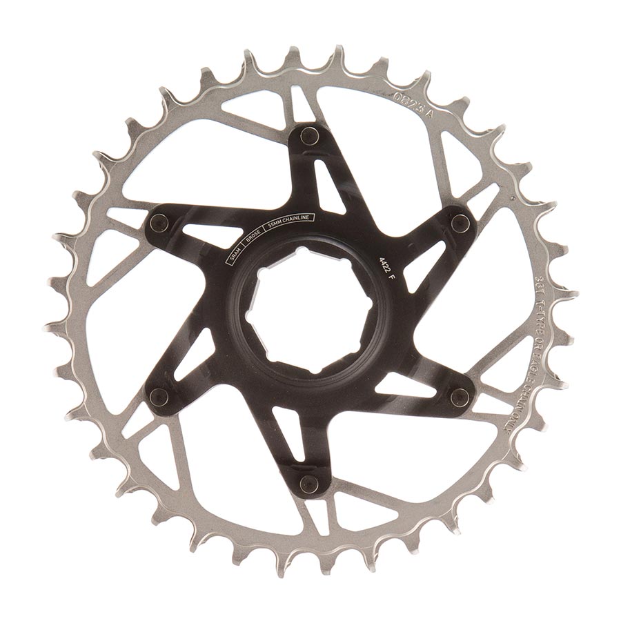 SRAM, XX Eagle T-Type DM E-MTB Brose, Chainring, Teeth: 36, Speed: 12, BCD: Direct Mount, Aluminum/Steel, Black