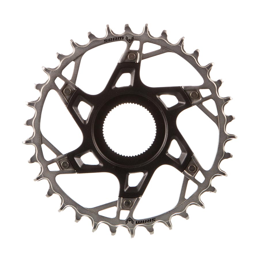 SRAM, XX T-Type Fazua, Chainring, Teeth: 34, Speed: 12, BCD: Direct Mount, Aluminum/Steel, Silver