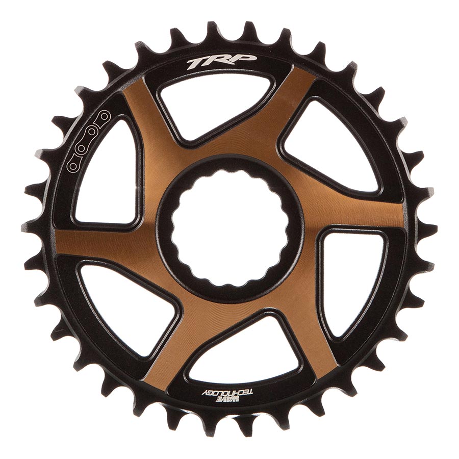 TRP, EVO 12 CR-M9050, Chainring, Teeth: 34, Speed: 12, BCD: Direct Mount, Front, Aluminum, Black