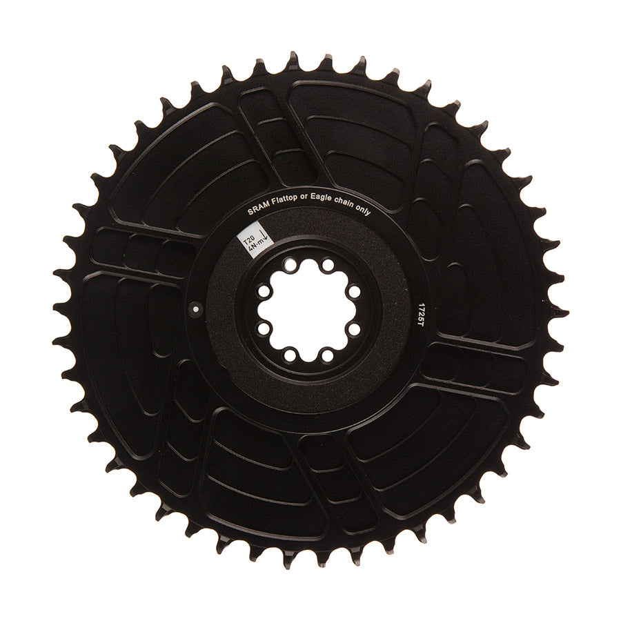 SRAM, Red E1 Aero, Chainring, Teeth: 46, Speed: 12/13, BCD: Direct Mount SRAM 8 Bolt, Black