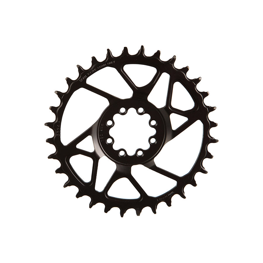 SRAM, S1000 Steel 8 Bolt, Chainring, Teeth: 32, Speed: 12, BCD: Direct Mount, Bolts: 8, Steel, Black