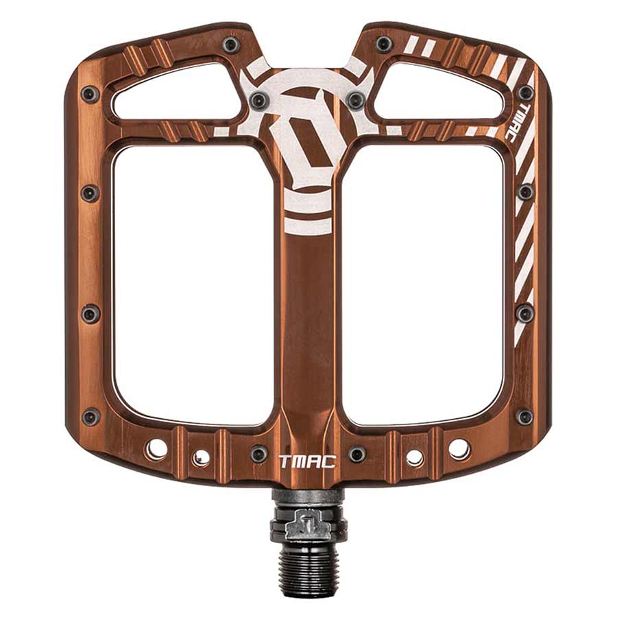 Deity, TMAC, Platform Pedals, Body: Aluminum, Spindle: Cr-Mo, 9/16'', Bronze, Pair
