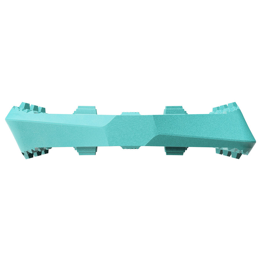 crankbrothers, STAMP 0, Platform Pedals, Body: Composite, Spindle: Cr-Mo/Steel, 9/16'', Turquoise, Large, Pair