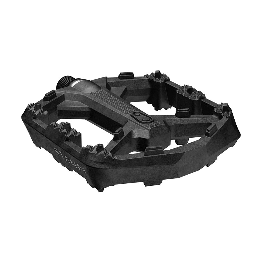crankbrothers, STAMP 0, Platform Pedals, Body: Composite, Spindle: Cr-Mo/Steel, 9/16'', Black, Small, Pair