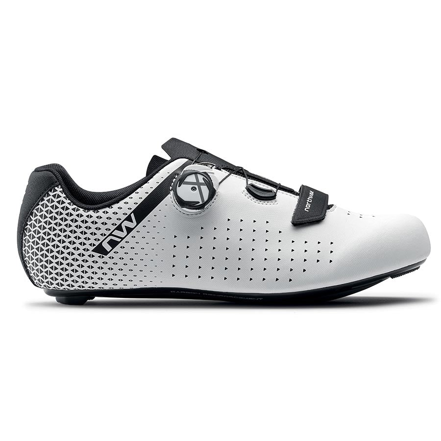 Northwave, Core Plus 2, Road Shoes, White/Black, 45