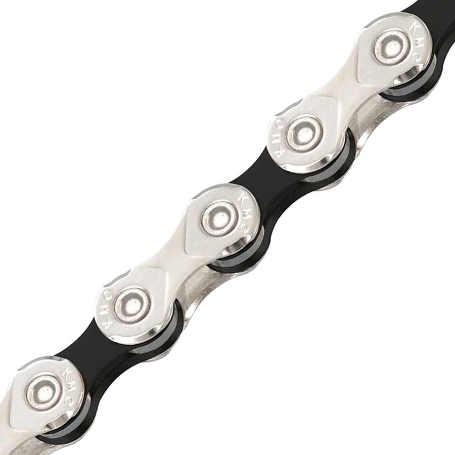 KMC Chain X10 x 116L, 10 speed, Silver, Half Nickel/Black