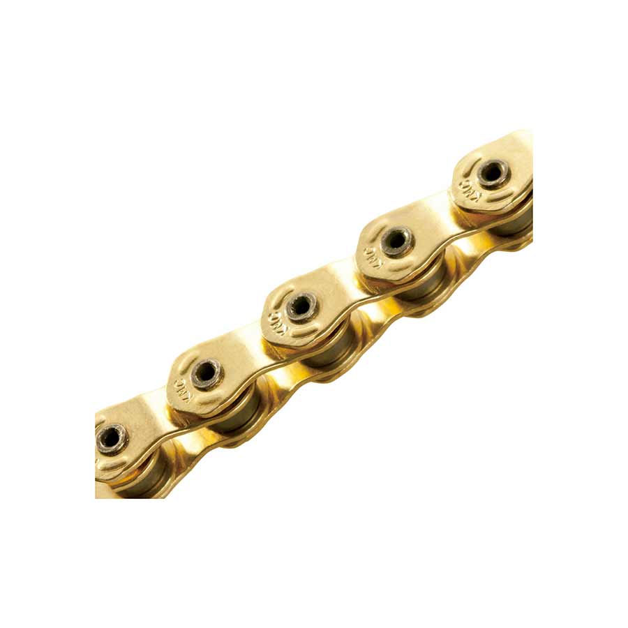 KMC Chain HL1 Wide x 100L, Gold, Half Link, Single Speed Chain