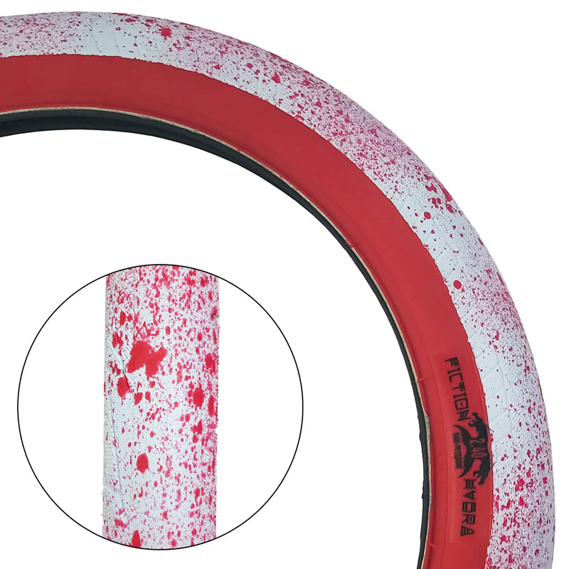 STOLEN - 20" X 2.3 / 20" X 2.4 HYDRA TIRES (LP/HP) - 20" X 2.4 HP (80-110PSI) ALL PSYCHO WHITE