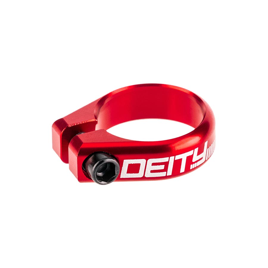 Deity, Circuit, Seatpost Clamp, 38.6mm, Red