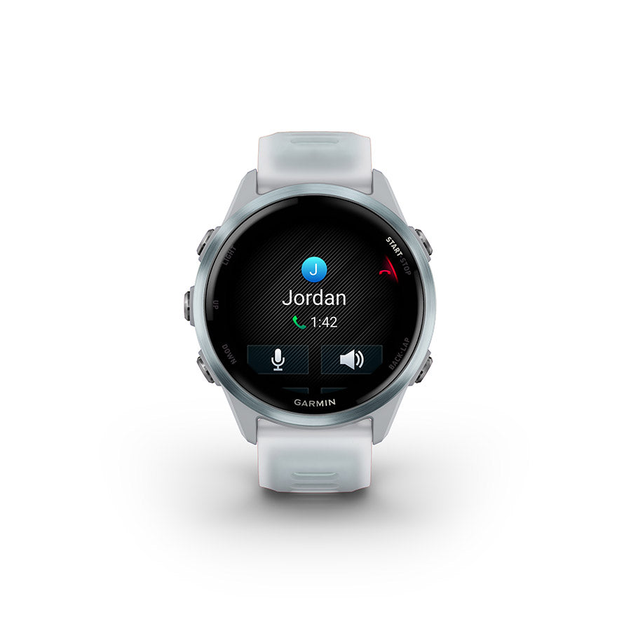 Garmin, Forerunner 570 42mm, Watch, Watch Color: Cloud Blue, Wristband: Translucent Whitestone/Cloud Blue - Silicone
