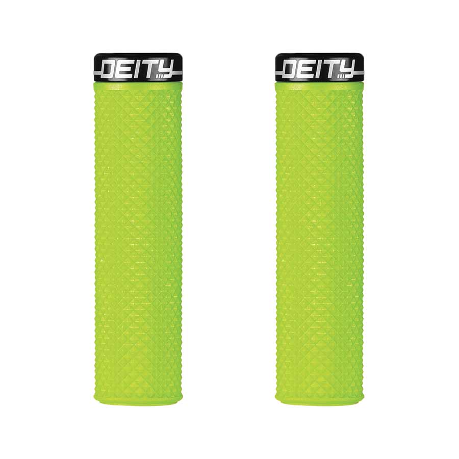 Deity, Supracush, Grips, 133mm, Green, Pair