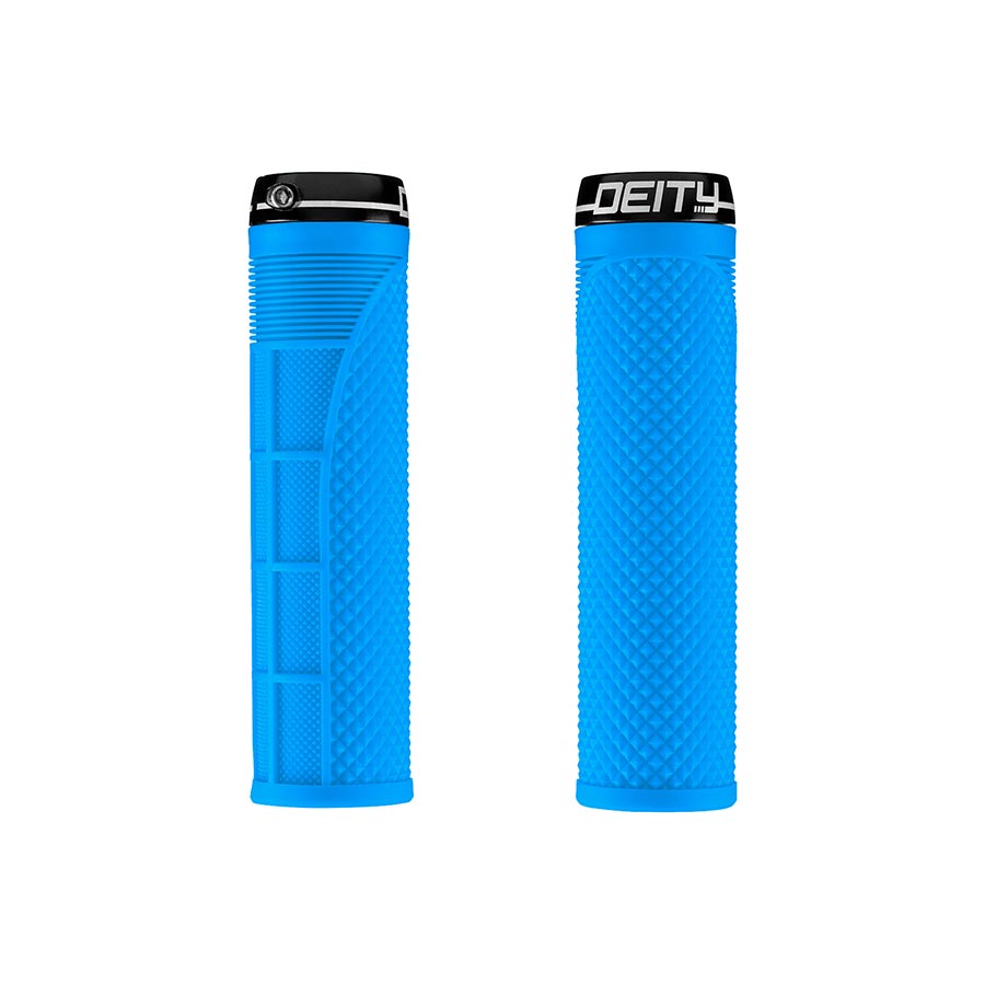 Deity, Megattack, Grips, 140mm, Blue, Pair