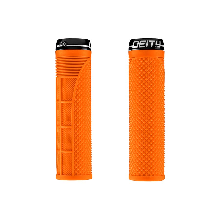 Deity, Megattack, Grips, 140mm, Orange, Pair