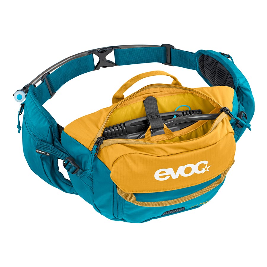EVOC, Hip Pack 3 + 1.5L, Hip Pack, 3L, Bladder included (1.5L), Loam/Ocean