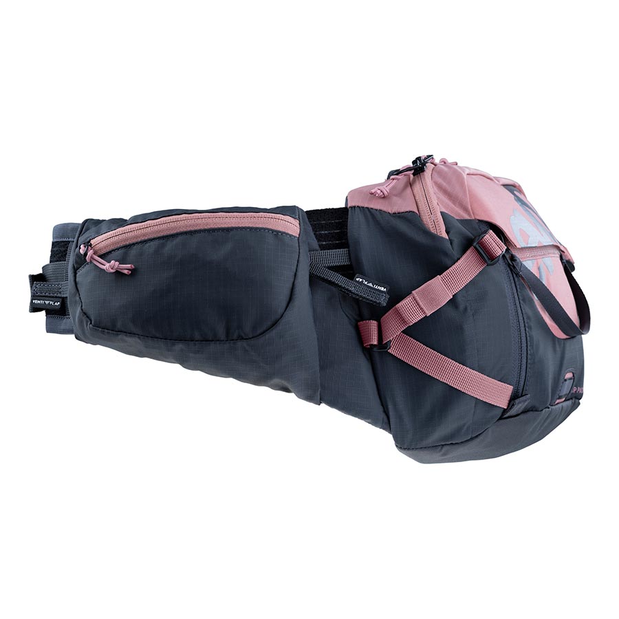 EVOC, Hip Pack Pro 3, Hip Pack, 3L, Bladder not included, Dusty Pink/Carbon Grey